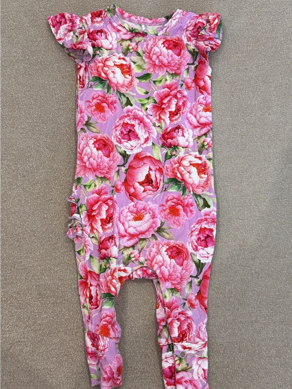 Posh Peanut Pink Floral Jumpsuit Romper